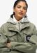 Superdry - Military jas van jersey met capuchon en borduursel - Dames - Buitenjassen
