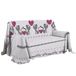PENSIERI DELICATI Bankhoes 180 x 290 cm, Gemaakt in Italië, 100% Puur Katoen Sprei, Motief: Roze Kittens