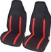 Markenlos Bol Luxury Car Seat Cover - Universal - Red/Black