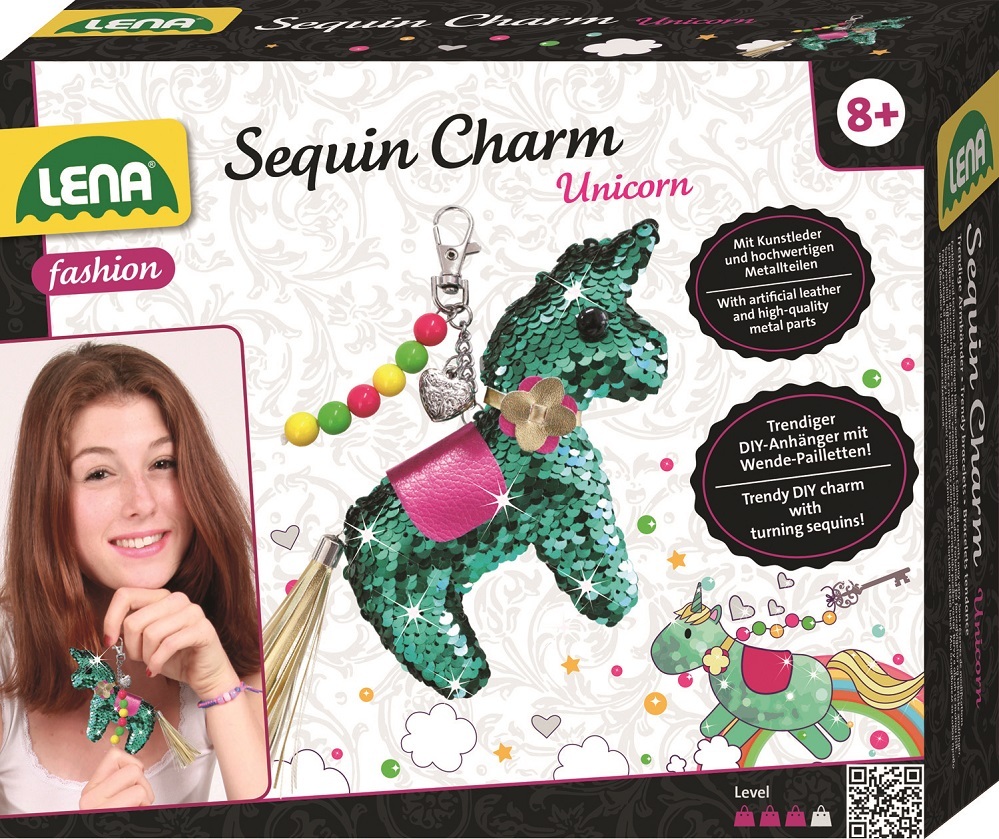 Lena Sequin Charm Unicorn