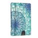 Fintie Porte-monnaie plat Porte-cartes, Premium similicuir RFID-Blocker Slim Porte-cartes de crédit avec fenêtre d'identification et poche d'accès rapide pour hommes femmes, Bleu émeraude