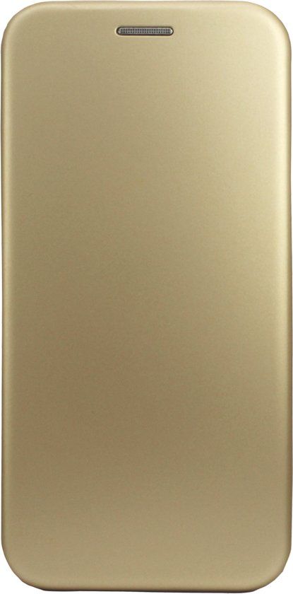 iCall Samsung Galaxy J6 2018 Hoesje Lederen Wallet Book Case Cover Portemonnee - Goud