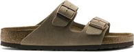 Birkenstock Arizona Pantoufles Taupe Suède Taille 47