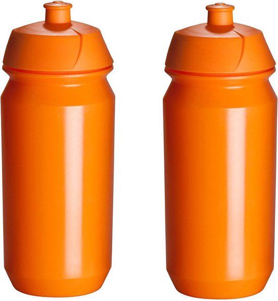 Tacx Shiva Bidon - 500 ml - Oranje (2 stuks)