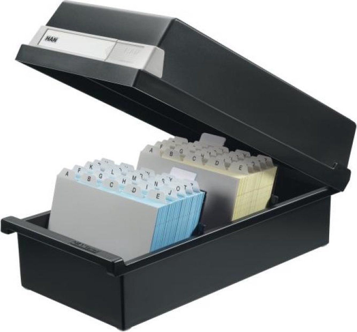 HAN HAN-Kaartenbak, A5 Liggend, zwart voor 1300 kaarten