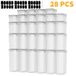 Boîtes de conservation - Boîtes de rangement hermétiques - 28 pièces - Avec couvercles - 6x 2,8 litres, 6x 2 litres, 6x 1,4 litres, 6x 0,8 litres, 4x 0,52 litres - Fabriqué en plastique PP - Transparent