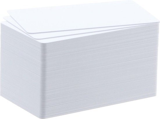 EVOLIS - CARDS BADGY PAPER BLANK CARDS WHITE 30MIL-0.76MM 1 PACK OF 100 CARDS