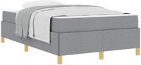 vidaXL Bedframe Lichtgrijs Stof 120 x 200 cm