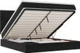 vidaXL Lit plateforme avec matelas et LED 200x200cm Velours Noir