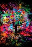 Magnolia Puzzle Colorful Tree - 1000 pièces Puzzle