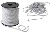 IPEA Loodvlechtwerk – 10 meter – loodkoord voor gordijnen, stoffen, muggennet, verschillende gramgewicht – kleur wit – 25 g/m