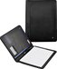 DESQ A4 Writing Pad - Black Faux Leather - Includes 20-Sheet Pad