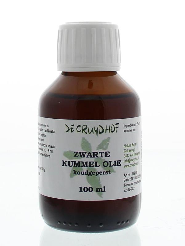 Cruydhof Zwarte kummel olie koudgeperst 100 ML