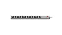 EHMANN 0207x00122303 overspanning & netfilter stekkerdoos overspanningsbeveiliging en netfilter, 12-voudig, 3 m voedingskabel
