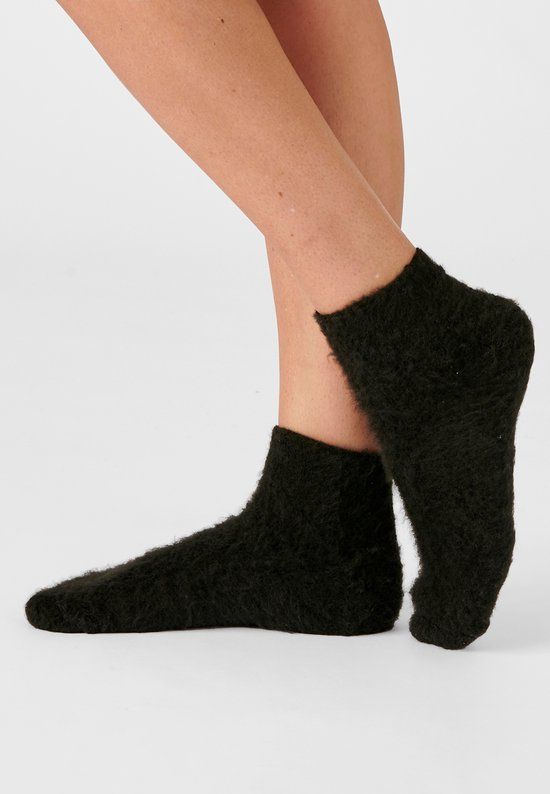 Damart - Omkeerbare halfhoge sokken tricot Thermolactyl - Zwart - Maat 36/38