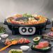 Merkloos Hotpot Pan - Elektrische Kookpan - Rond - Zwart - 2 liter