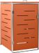 vidaXL Containerberging enkel 69x77,5x115 cm roestvrij staal