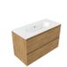 Saniclass Holz Pure Badkamermeubelset - 100x45x73.9cm - Mat eiken natural