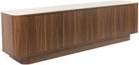 Housecraft Living Almira Dressoir Laag 180 cm Marmerlook/ Walnootkleur - Bruin