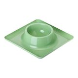 VIGAR Wall Off Pets Club Voederbak, groen, 33,5 x 33,5 x 8,5 cm