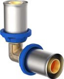 KIRCHHOFF MS knie 90°, blanco, 20 mm, persfitting voor meerlagen buis