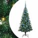 vidaXL - Plastique - Pré-éclairé - Sapin de Noël - Vert - 150 cm