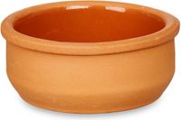 La Dehesa Tapas/creme brulee serveer schaaltjes - 6x - mini - terracotta/bruin - 8 x 4 cm
