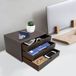 Bureau Rangement 3 Niveaux Cuir Tiroirs Documents