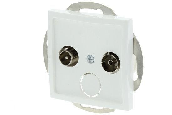 Smartwares S2 Inbouw Wandcontactdoos - Radio/TV - Polarwit