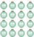 Krebs Kerstballen - 16x - velvet groen - glas - 7 cm