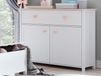 Commode LUCIA 2 portes 1 tiroir blanc/rose