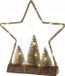 Kaemingk Kerstfiguur LED-ster hout 32 cm 1 stuk