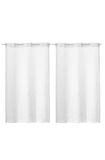 LINDER 0169/11/475RI gordijnen Kaolin, 2 stuks, wit, 55x120