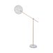 Forestier Lampe sur pied Chanpen M, cuivre/blanc, H 170 cm