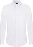 Hugo Boss BOSS P-ray-s slim fit overhemd - popeline - wit - Strijkvriendelijk - Boordmaat: 38