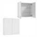 STAMAR Meuble sous lavabo 60 cm Blanc laqué Fermeture douce Suspendu