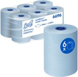 Scott Essential Slimroll Papieren handdoeken Rol Blauw 1-laags 6696 6 Rollen à 190 m