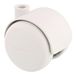 WAGNER Design meubelrol/zwenkwiel - hard - diameter Ø 50 mm, bouwhoogte 55 mm, papyruswit, draagkracht 50 kg - 01600501