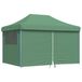 vidaXL Partytent, inklapbaar, pop-up, met 4 zijwanden, groen