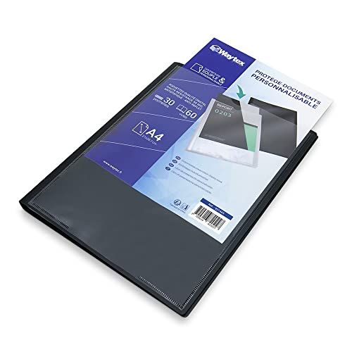 WAYTEX Documentenmap - A4 - Personalisatie - 30 Hoezen - Zwart