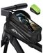 Sacoche de vélo Cadre Étanche Sac de téléphone - 1,2 l - Écran tactile - Noir