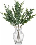 Mica Decorations Kunstbloem - 3x - Eucalyptus kunsttak - grijs/groen - 65 cm