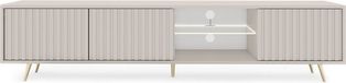 Selsey Bello - RTV-kast met lamelfronten 175 cm - Grijsbeige