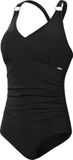 Speedo Shaping V Neck 1 Piece Badpak - Zwart - Maat 38