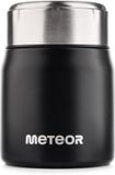 Meteor Lunch thermos - 12 Uur warm - Roestvrij staal - Zwart