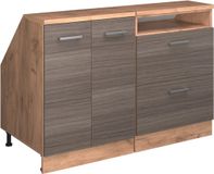 Vicco R-Line Keukenkast voor schuine wand – 120 cm Set van 2 kastrompen 60 cm diepte Edel grijs