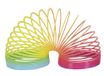 Magic Spring Regenboogveer, klassieke springveer in regenboogkleuren, 6 x 7,5 cm, grappig speelgoed voor kinderen vanaf 3 jaar, traploper, spiraalspel, kleurrijke veer, cadeautje, feestcadeau