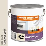 Afinol Zijdeglans Lakverf Creme Wit (RAL 9001) 2,5 liter