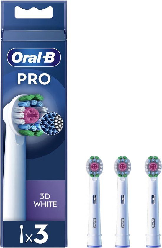 Oral-B 3D White Pro Opzetborstels - 3 Stuks