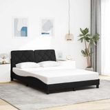 vidaXL Bedframe Zwart Stof 120x200 cm